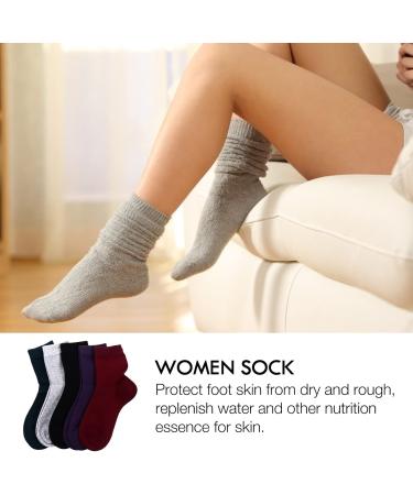 5 Pairs Gel Ripstop Socks Cracked Heel Sock Silicone Heel Pad Moisturizing Silicone Sock Dry Cracked Sock Foot Cover Spa Soften Socks Moisturizer Pure Cotton Miss Silicone Gel Care - Buy Online on GoSupps.com