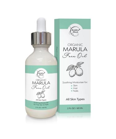 Organic Marula Oil for Face – Luxury Facial Oil for Women. Moisturizer for Skin, Hair & Nails. Virgin & Unrefined. Perfect Facial Massage Oil for Gua Sha & Facial Roller by Brookethorne Naturals – 2oz
