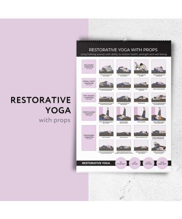Yoga Poster Series - Top 362 Best Yoga Poses Calendar - Relieve Stress  Increase Flexibility  Gain Strength | Yoga Postures & Exercises | 14 Pages Spiral Yoga Calendar  Size: 15"x20" - Buy Online on GoSupps.com