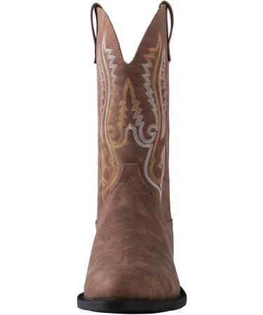 Canyon Trails Men's Classic Embroidered Western Cowboy Boots 10 Brown - Buy Online on GoSupps.com