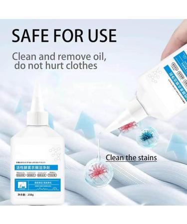 Active Enzymes for Clothes Cleaning Active Enzyme Laundry Stain Remover Garment Stubborn Stain Cleaner Oil Remover (1pcs) (1pcs) - Buy Online on GoSupps.com