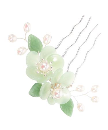 DOITOOL Antique Hair Clasp Wedding Pearl Hair Comb Flower Hair Comb Hair Accessories for Girls Bridal Hair Side Combs Styling Hair Clips Blossom Hair Stick Flower Decor Alloy Costume Set