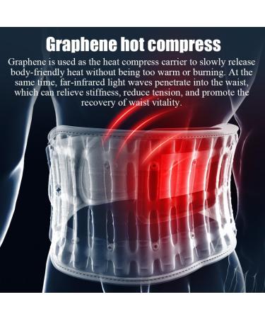 RKXKJ Inflatable Decompression Belt - Spinal Back Support Adjustable Temperature Control & Tightness for Pain Relief & Posture Correction - Gray - Buy Online on GoSupps.com