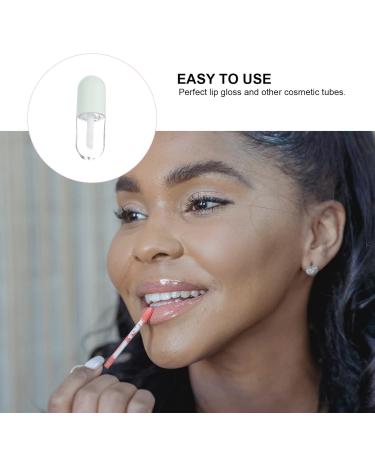 Lurrose Lip Gloss Tubes - 10 Pack Mini Capsule Bottles with Magic Wands | Clear & Colored Applicators | Travel-Friendly Plastic Lip Gloss Holder - Buy Online on GoSupps.com