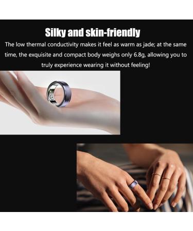ThyxG Intelligent Portable Health Ring - Fitness & Sleep Tracker with Heart Rate Monitoring Precision Sensor & Multiple Training Modes - Cyan - Buy Online on GoSupps.com