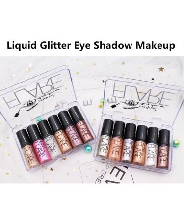 Go Ho 6 Colors Glitter Eyeshadow Makeup - Long-Wearing Liquid Glitter Eyeliner & Diamond Shine Eye Stick - Highly Pigmented Shimmer for Women - International Shipping Available - Buy Online on GoSupps.com