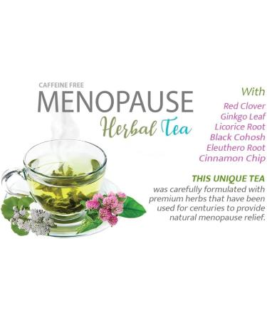 Menopause Support Tea - Menopause Relief - Black cohosh for menopause - Red clover - Hot flashes and night sweats relief Reduce symptoms of menopause - 1 Pack 14 Bags - Buy Online on GoSupps.com