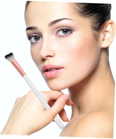 VINTORKY white highlighter Loose Powder Brush Highlighter Makeup Brush highlighter brush 18.50X1.00X1.00CM White - Buy Online on GoSupps.com