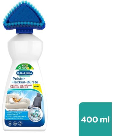 Dr. Beckmann Upholstered Spots Brush & Cleaner | Stubborn Spot & Odor Remover for Sofas & Car Seats | 400ml with Brush Applicator - Buy Online on GoSupps.com