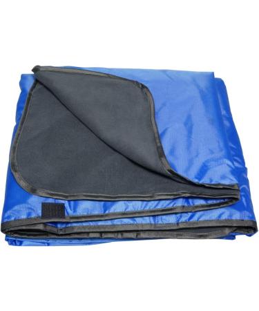 DUKUSEEK Hooded Stadium Blanket | Waterproof & Windproof Outdoor Fleece | Large (79x56) Portable & Wearable | Ideal for Camping, Picnics, Sports & More - Blue - Buy Online on GoSupps.com