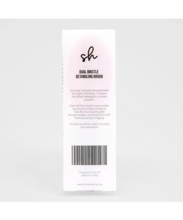 Simply Hair Ultimate Extension Brush & Detangler - Anti-Static Dual Bristle Design - Pink & Purple Ombre - Ideal for All Hair Types & Extensions - Buy Online on GoSupps.com
