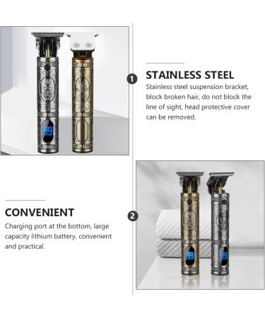 FRCOLOR 1 Special Clippers Trimmer for Men Mens Grooming Trimmer Cordless Trimmer for Men Bald Head Clippers Men Hair Styling Tool Father s Day Metal Hairdressing Clipper 15.3X4.1X4.1cm Bronze - Buy Online on GoSupps.com