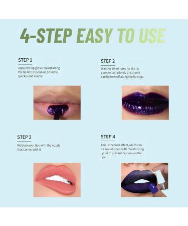 6 Color Matte Lip Gloss Set - Waterproof Liquid Lip Stain Long Lasting Peel Off Lipstick & Spray Bottle - International Shipping - Buy Online on GoSupps.com