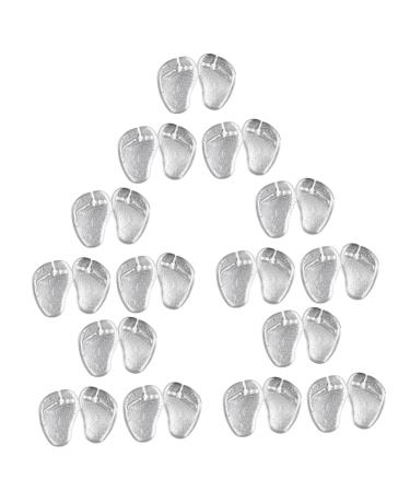 GLEAVI 15 Pairs Forefoot Slipper Pad Transparent Heels of Foot Cushion Clear Heel Foot Protection Insoles Insole Pads Soft Slippers Heel Grip Liner Sandal Cushions Gel Damping Filler