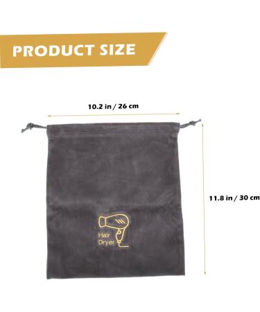 FOYTOKI Drawstring Toiletry Bag 2pcs Hair Dryer Bag Travel Hair Dryer Hotel Drawstring Bag Organizer Bag Velvet Bag Modeling - Buy Online on GoSupps.com
