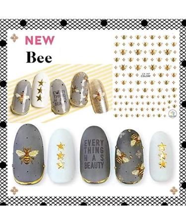 Bee 3D Nail Stickers - 2 Sheets DIY Self-Adhesive Insect Nail Art Decals - Buy Online on GoSupps.com