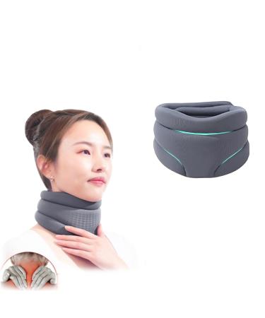 Cervicorrect neck support cervicorrect against snoring neck support for sleeping soft foam neck support against neck pain and support for women and men (color: gray) gray