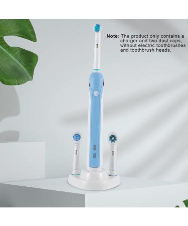 POEXUJING Portable Inductive Electric Toothbrush Charger for Oral B Model 3757 | 2 Head Holders & Dust Caps | Travel Replacement Charging Base - Buy Online on GoSupps.com