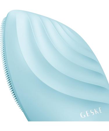 Buy Geske SmartAppGuided Sonic Facial Brush 5 in 1 - Electric Silicone Cleaning & Massage Device - Professional Facial Care - Turquoise - Buy Online on GoSupps.com