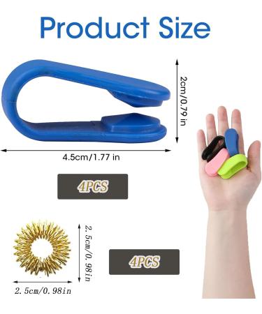 8-Piece Acupressure Ring Set for Panic Attack Relief | Aculief & Skills Borderline Aids - Buy Online on GoSupps.com
