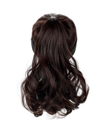 YEKEYI Outdoor Hat Wig with Ponytail | Black Wavy Women's Baseball Cap with Hair | Brown Black Coffee - Buy Online on GoSupps.com