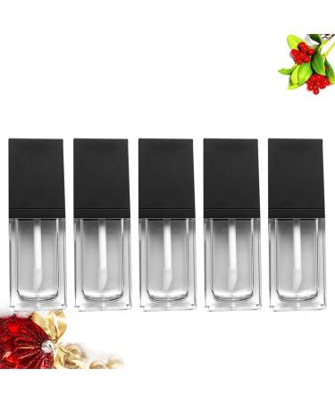 CLISPEED Lot de 5 Tubes de Gloss L vres Plats Carr s 8-10 Ml Noirs Flacons Transparents Rechargeables pour Gloss Liquide Huiles L vres Format L ger et Pratique pour Usage Mobile - Buy Online on GoSupps.com
