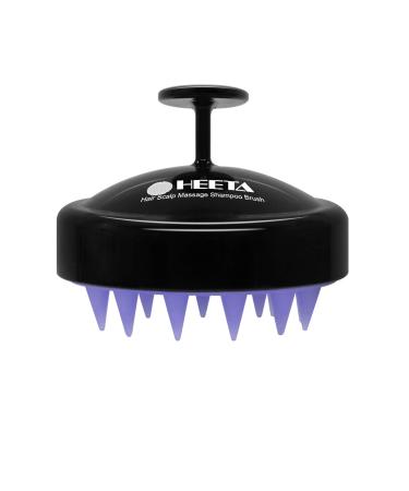 Hair Shampoo Brush, HEETA Scalp Care Hair Brush with Soft Silicone Scalp Massager (Black)