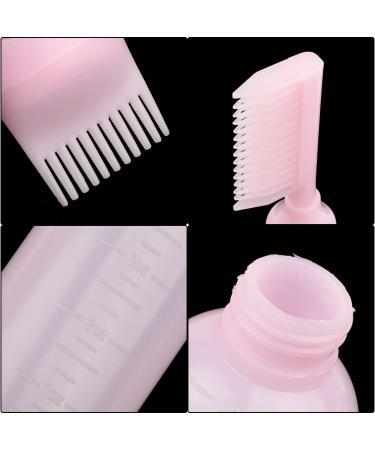 UNVOJL 2 Pack Root Comb Applicator Bottle Hair Dye Bottle Shampoo Brush Applicator Containers for Home Salon Comb Applicators (Pink) - Buy Online on GoSupps.com