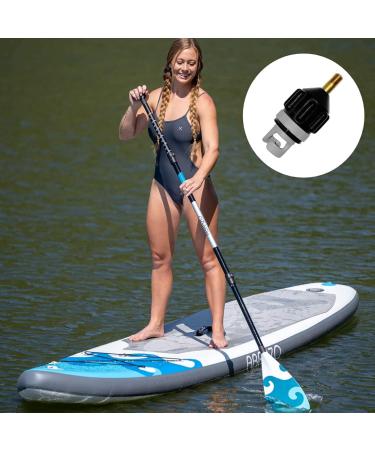 Abrazo SUP Electric Pump Adapter - Fast Inflation Schrader Valve for SUPs, Boats, Kayaks | Works with Electric & Bike Pumps - Buy Online on GoSupps.com