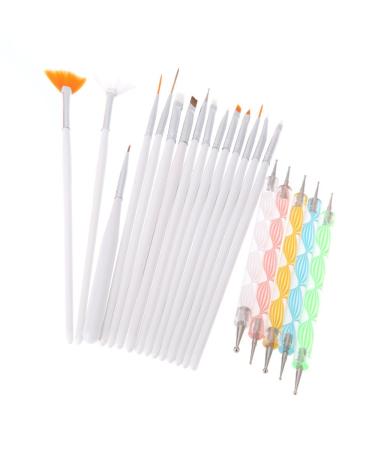 Yimart  20PCS Nail Art Design Dotting Painting Drawing Polish Brush Pen Tools