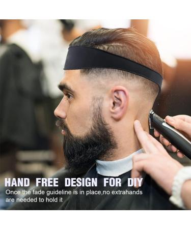 PLABBDPL Neckline Shaving Template Silicone Haircut Band Hair Trimming Guide Haircut Curved Band Silicone Haircut Band Stencil Curved Silicone Haircut Band for DIY Home Haircuts - Buy Online on GoSupps.com