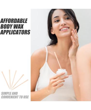 Healvian 100 Wooden Wax Sticks - Chin Eyebrow & Nose Hair Removal Applicators | Premium Quality Spatula for Smooth Skin - Buy Online on GoSupps.com