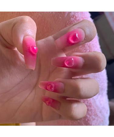 24P Sweetheart Chessboard Autumn and Winter Fake Nails Red Press On Nail Enhancement Love False Nails Girl Nail Art Decoration New Nails-HY147