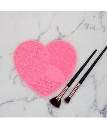 LEEQBCR Silicone Cleaning Brush - Pink Cosmetic Brush Cleaning Pad with Suction Cup for Makeup Tool Hygiene - Buy Online on GoSupps.com