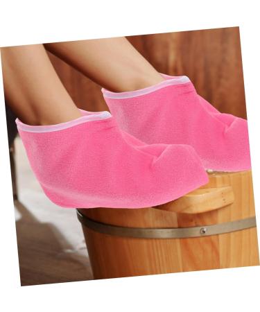 VALICLUD Couvre-pieds De Th rapie La Cire Paraffine 2 Paires pais Rose Fuchsia Et Blanc Pour Soins Des Pieds Spa Professionnel Soins Hydratants - Buy Online on GoSupps.com