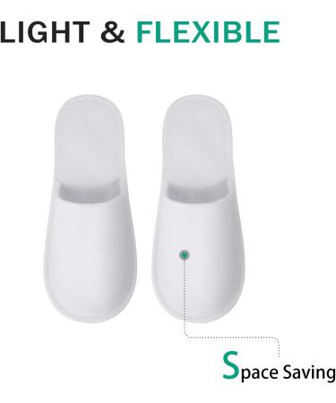 Premium Disposable White Hotel Slippers - 100 Pairs | Universal Size for Men & Women | Ideal for Hotels Spas & Guests - Buy Online on GoSupps.com