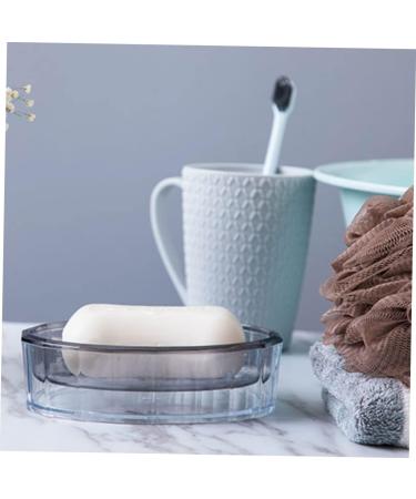 1pc Box Soap Box Decorative Soap Rack Bottle Brush Restaurant Tables Travel Soap Case Soap Container Creative Soap Draining Dish Soap Storage Rack Pcdg Storage Box Large Grey 13.3X9cm - Buy Online on GoSupps.com