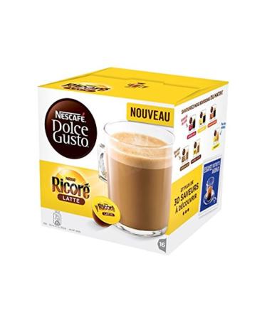 NESCAFE DOLCE GUSTO Dolce Gusto Coffee Capsules Ricored Latte The 16 Capsules of 10.5 g
