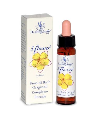 Healing Herbs Healing Herbs - Five Flowers 10ml - Original Bach Flowers - 5 Flowers - Floral Complex