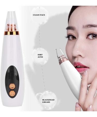 Blackhead Removal Vacuum - Adjustable Suction Pore Cleanser Beauty Device - USB Rechargeable - White - Buy Online on GoSupps.com