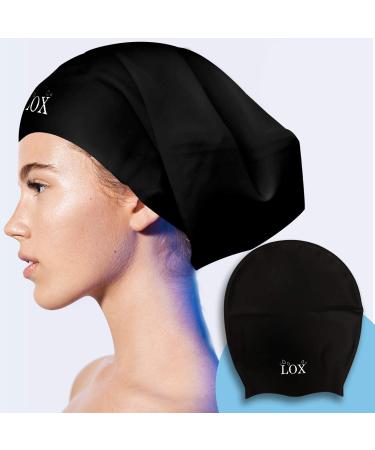 Extra Large Swim Cap for Very Long Hair  Silicone Shower Cap for Braids and Dreadlocks  Keeps Hair Dry While Swimming or Showering  Women and Men  Keeps Afro Extensions Weaves Dry