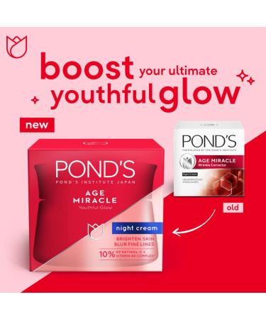 Buy Ponds Age Miracle Night Cream | Anti-Wrinkle & Moisturizer for All Skin Types - 50 ML | International Shipping Available - Buy Online on GoSupps.com