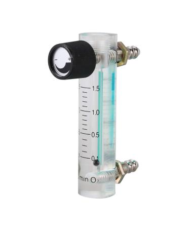 LAMELLIS 0.1-1.5LPM 1.5L Oxygen Flow Meter Flowmeter with Control Valve for Oxygen Air Gas