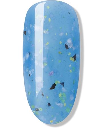 BLUESKY Gel Nail Polish Flower Gel Bluebell Breeze BFL05 Blue Jelly Long Lasting Chip Resistant (Requires Drying Under UV or LED Lamp) - Buy Online on GoSupps.com