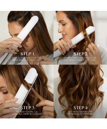 Kristin Ess 3-in-1 Titanium Curling & Straightening Iron with Heat Protectant Spray - 1 1/4" Dual Voltage Ionic Professional Styler Flat Iron + Heat Protectant Spray - Buy Online on GoSupps.com