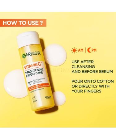 Garnier SKINACTIVE VITAMIN C illuminating liquid 120 ml - Buy Online on GoSupps.com