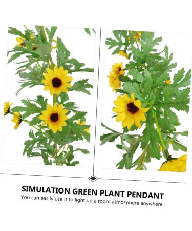 Zerodeko 1 Pc Sunflower Vine Artificial Sunflower Simulation Sunflower Exquisite Simulation Flower Vine Tree Hanging Decor Beautiful Faux Sunflower Plant Vine Garland Banquet Silk Cloth - Buy Online on GoSupps.com
