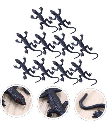 Buy Ibasenice 10-Pack Halloween Simulation Gecko Toys - Creepy Soft Rubber Reptile Accessories for Spooky Decor | International Shipping Available - Buy Online on GoSupps.com