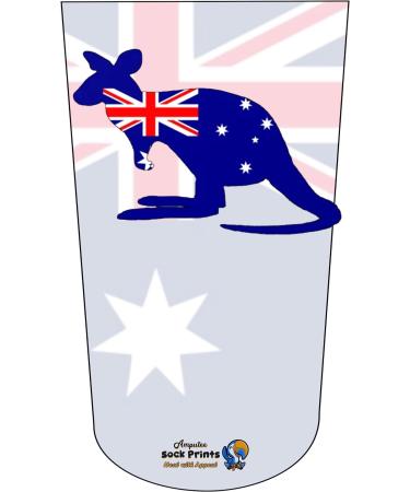 Amputee Stump Sock - Australian Map Flag V1 - 3Ply Compression Sock - Buy Online on GoSupps.com