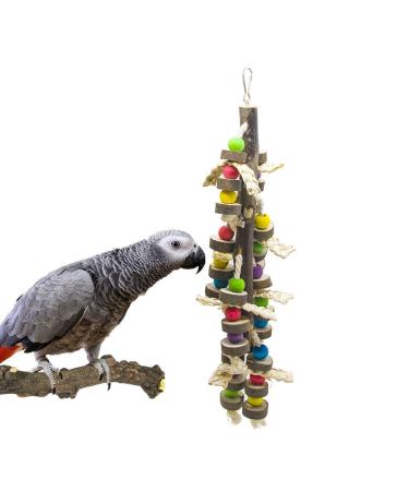 EBaokuup Wood Bird Chewing Toys-Blocks Parrot Tearing Toys Best for Finch,Budgie,Parakeets,Cockatiels, Conures,Love Birds and Amazon Parrots